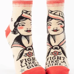 Fight Like A Girl Women’s Ankle Socks