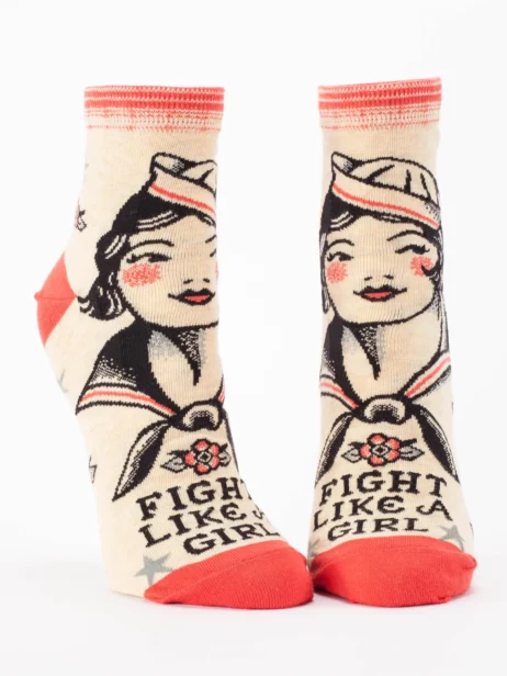 Fight Like A Girl Women’s Ankle Socks