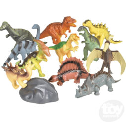 Dinosaur 12 Piece Play Set in Mesh Bag