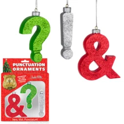 Punctuation Ornaments Set of 3