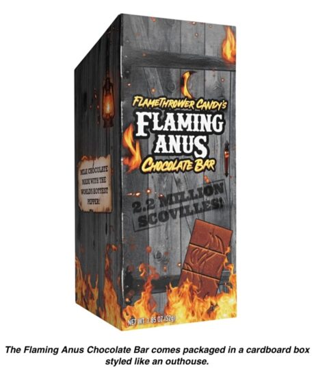 Flaming Anus Chocolate Bar